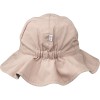 Zonnehoedje met abrikoosjes - Amelia reversible sun hat peach/sea shell mix